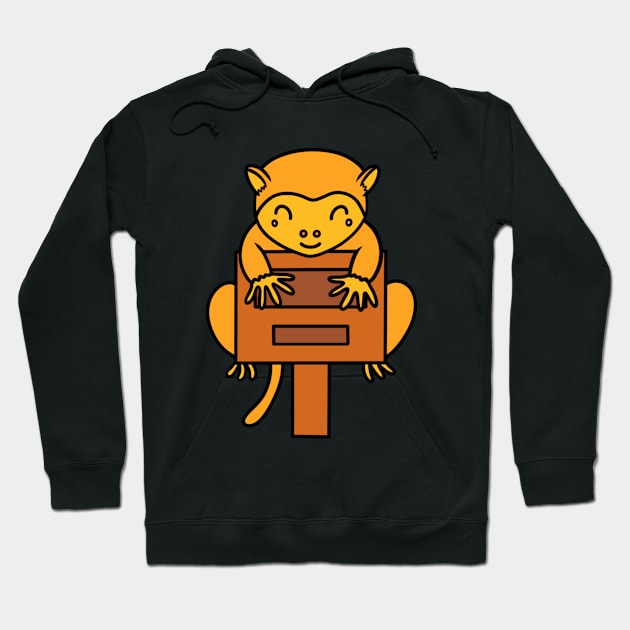 Cute tarsier Hoodie by Andrew Hau